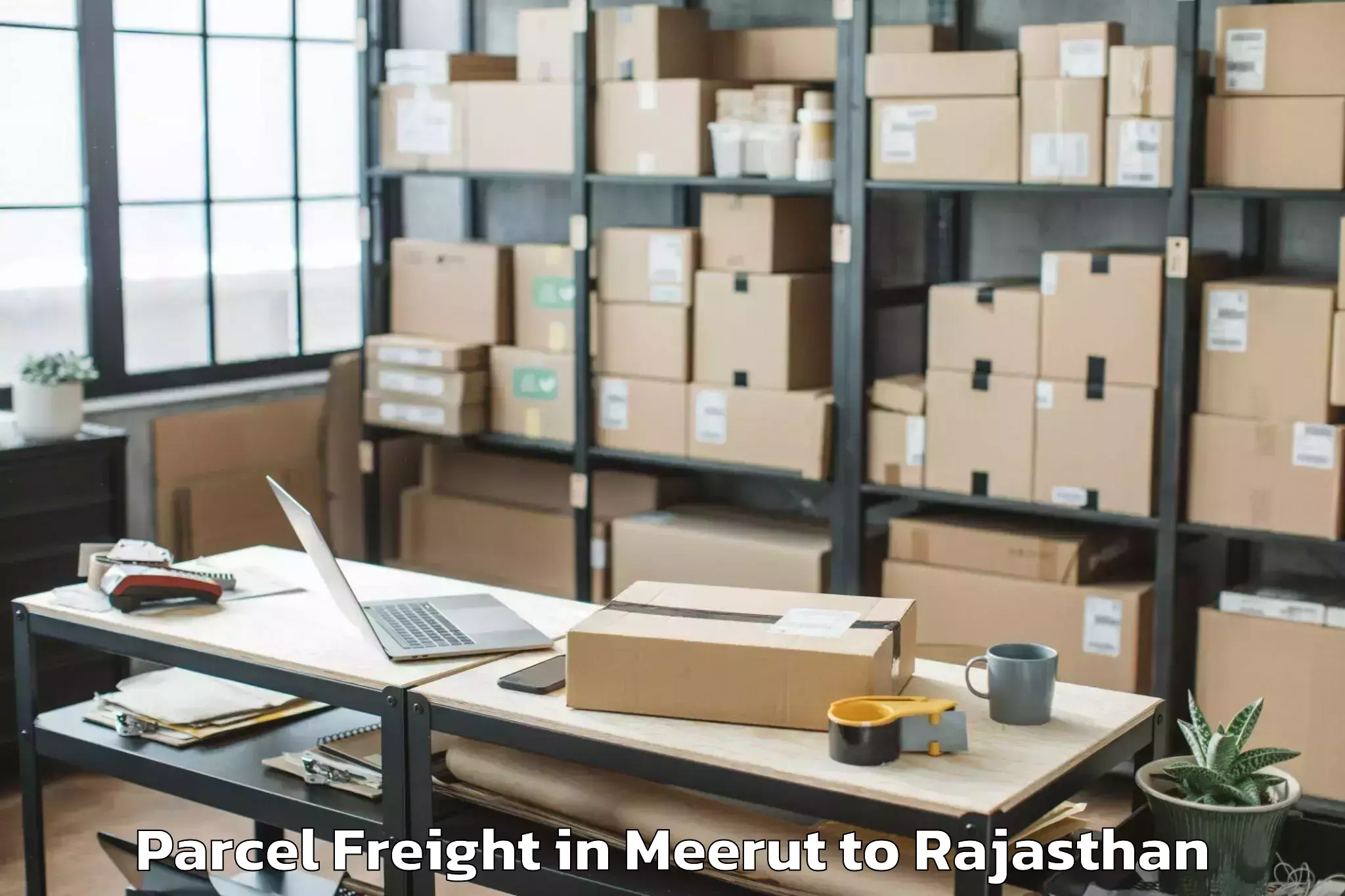 Book Meerut to Sardarshahar Parcel Freight